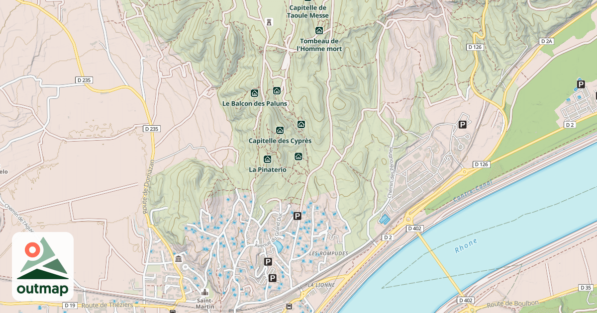 Map of Capitelle les Oliviers