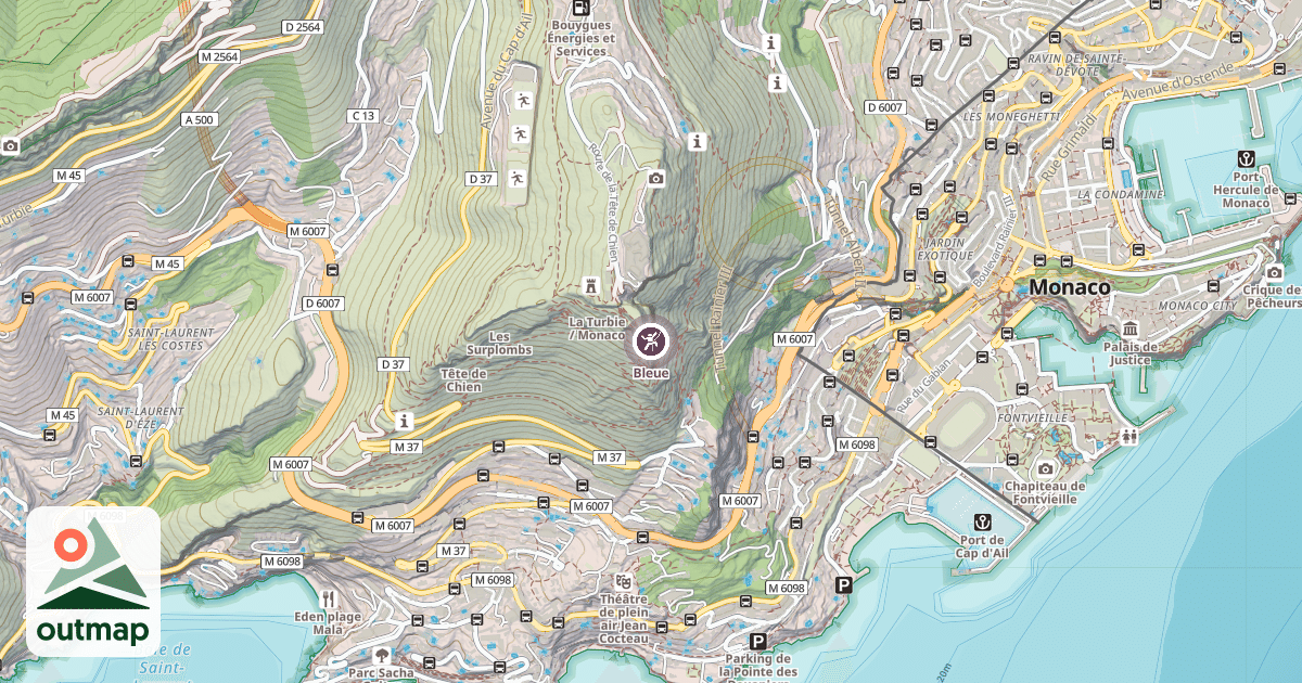 Map of Bleue