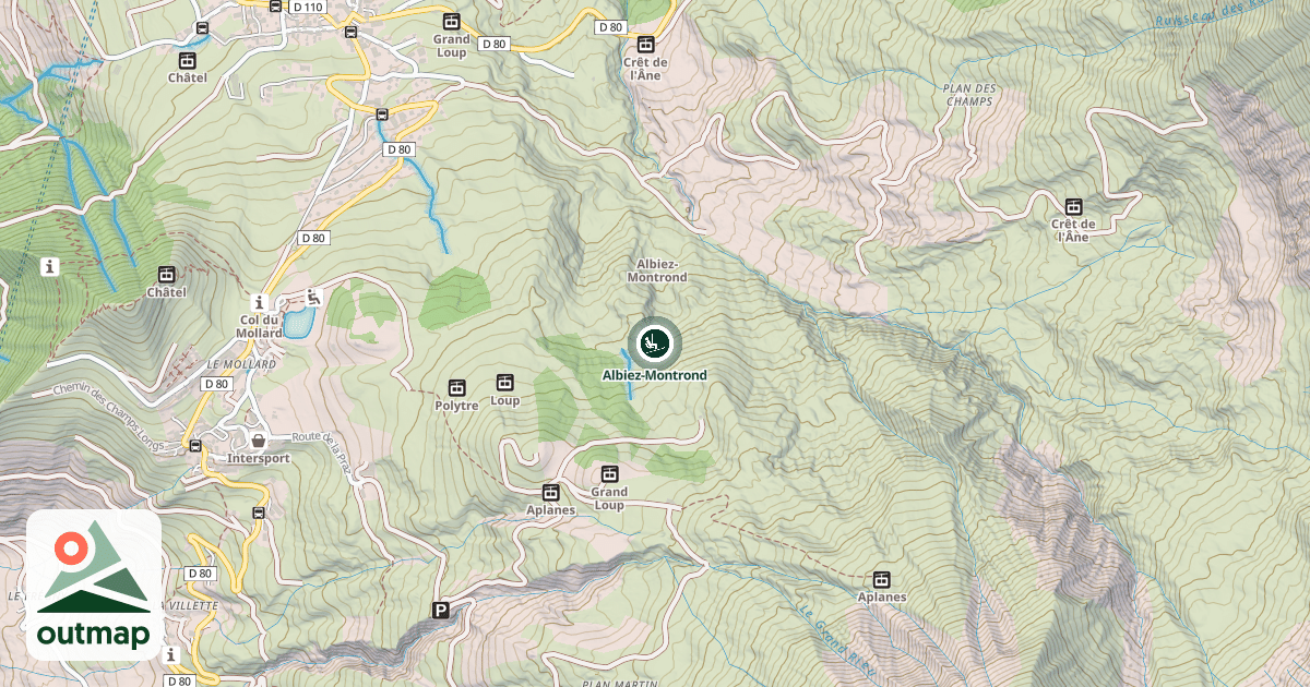 Map of Albiez-Montrond