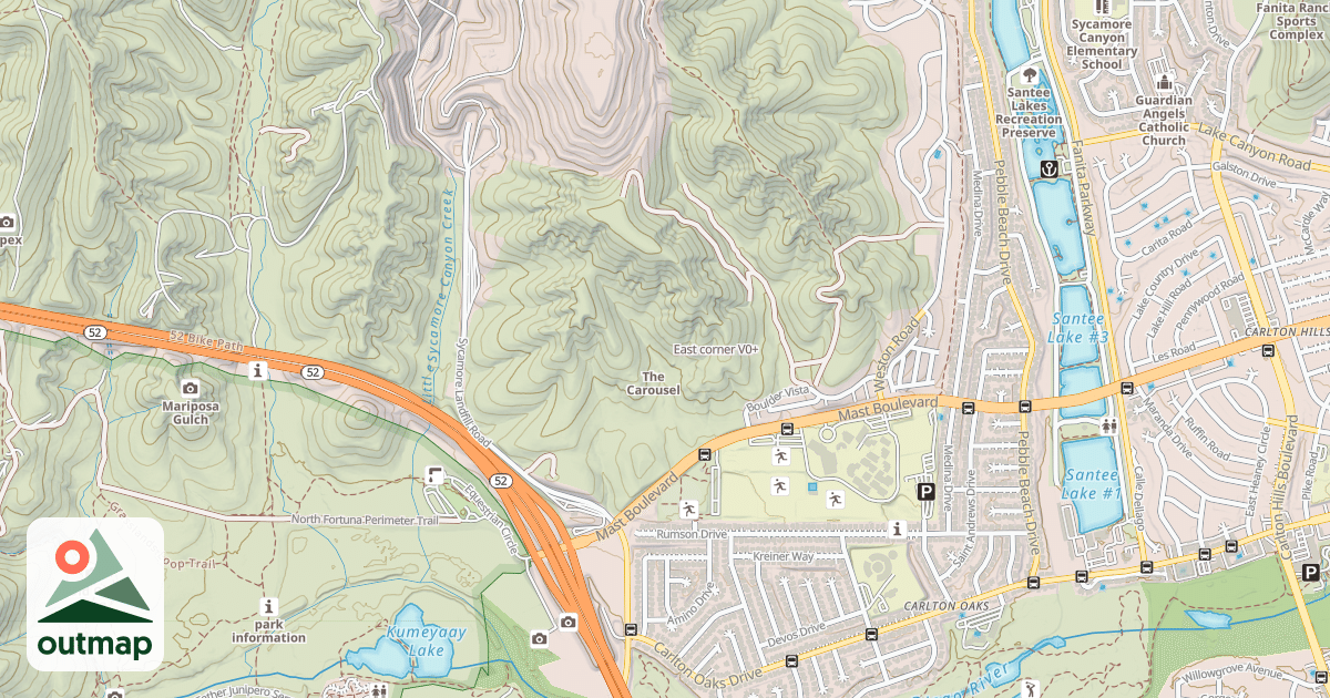 Map of East corner