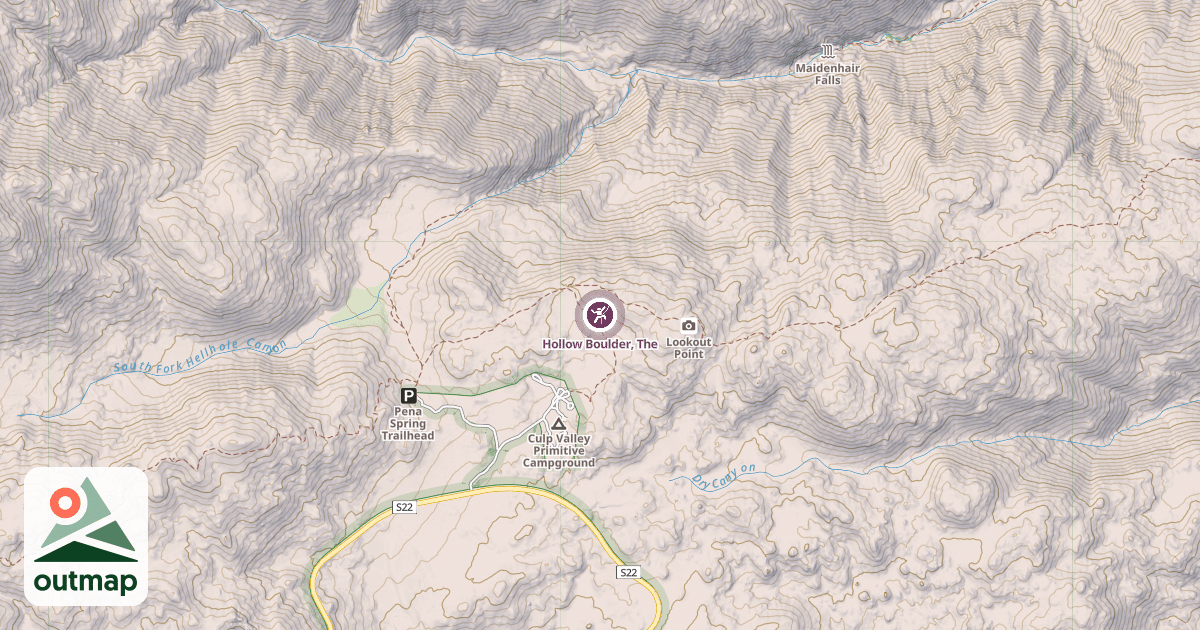 Map of Hollow Boulder, The
