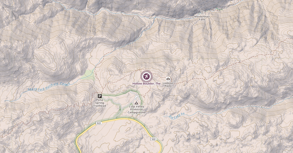 Map preview of Hollow Boulder, The