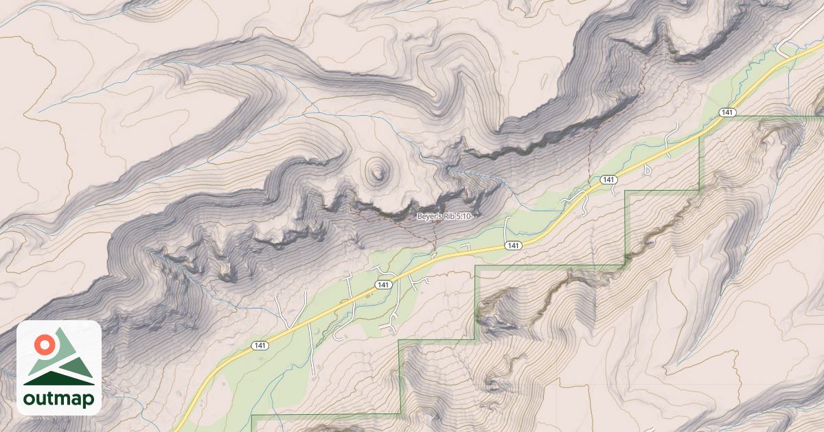 Map of Beyer's Rib