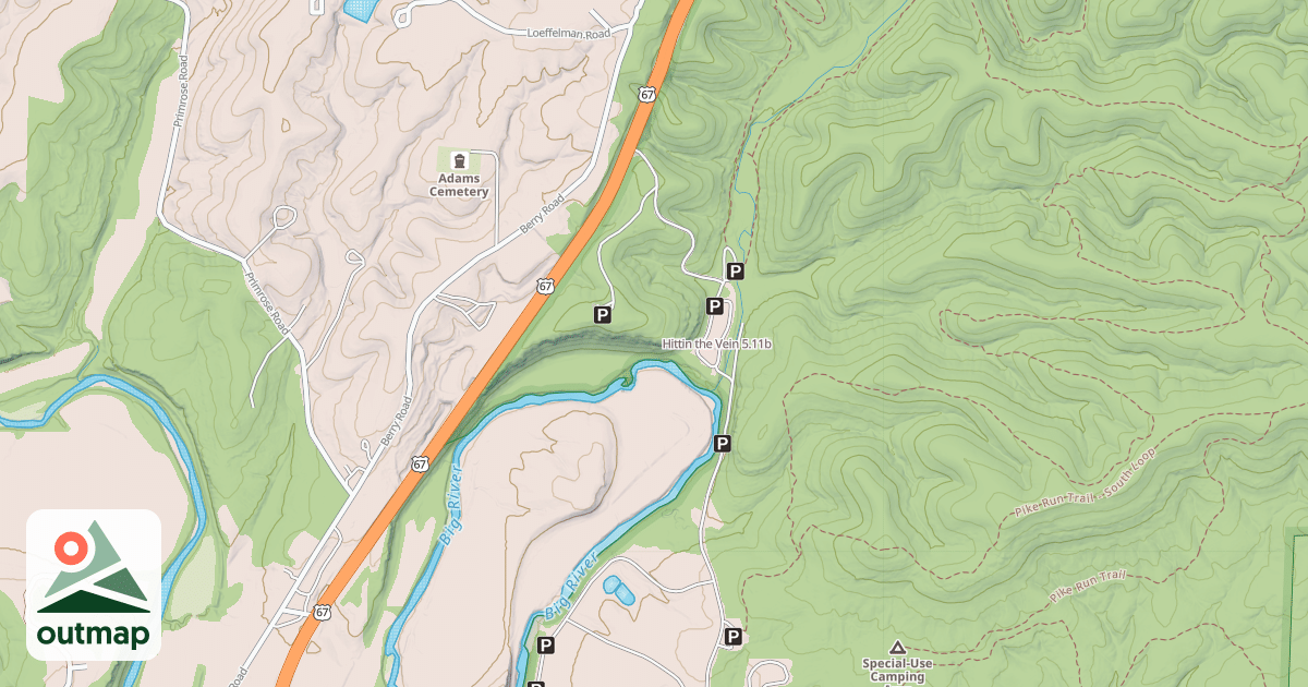 Map of Hittin the Vein