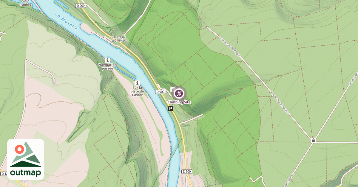 Map of Climbing Site