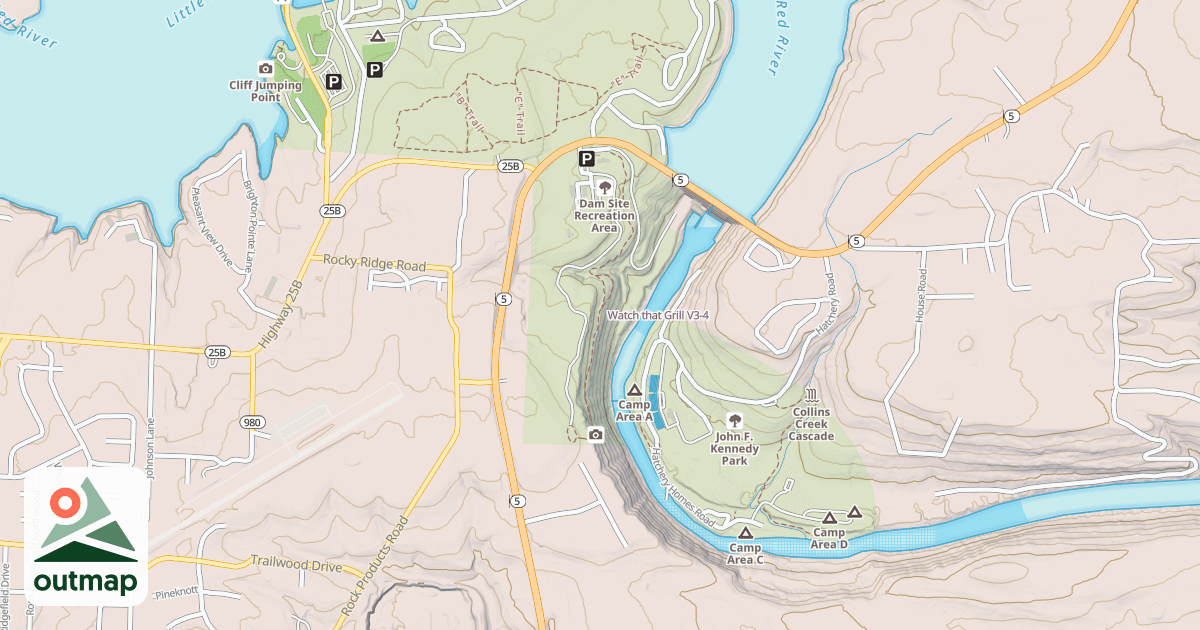 Map of Watch that Grill