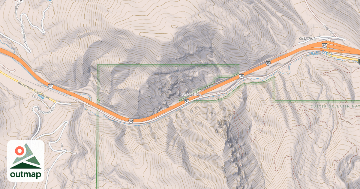 Map of Uff Da