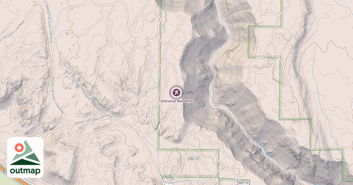 Map of Entrance Boulders