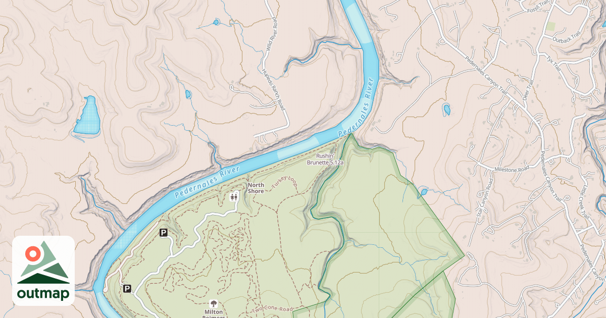 Map of Rushin' Brunette