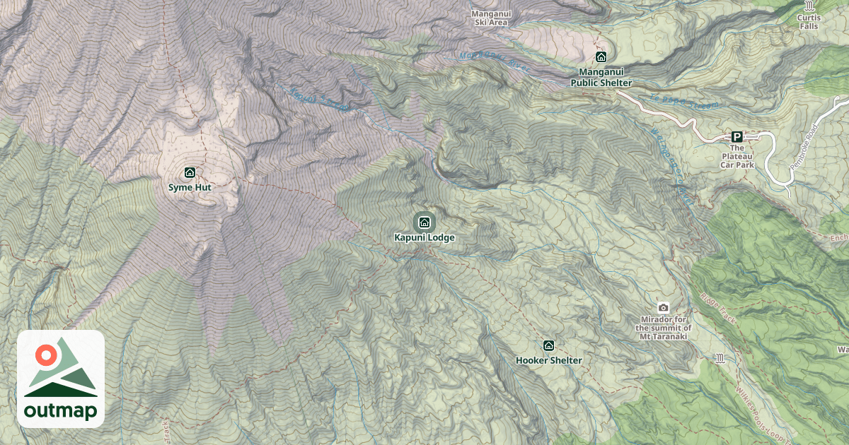 Map of Kapuni Lodge