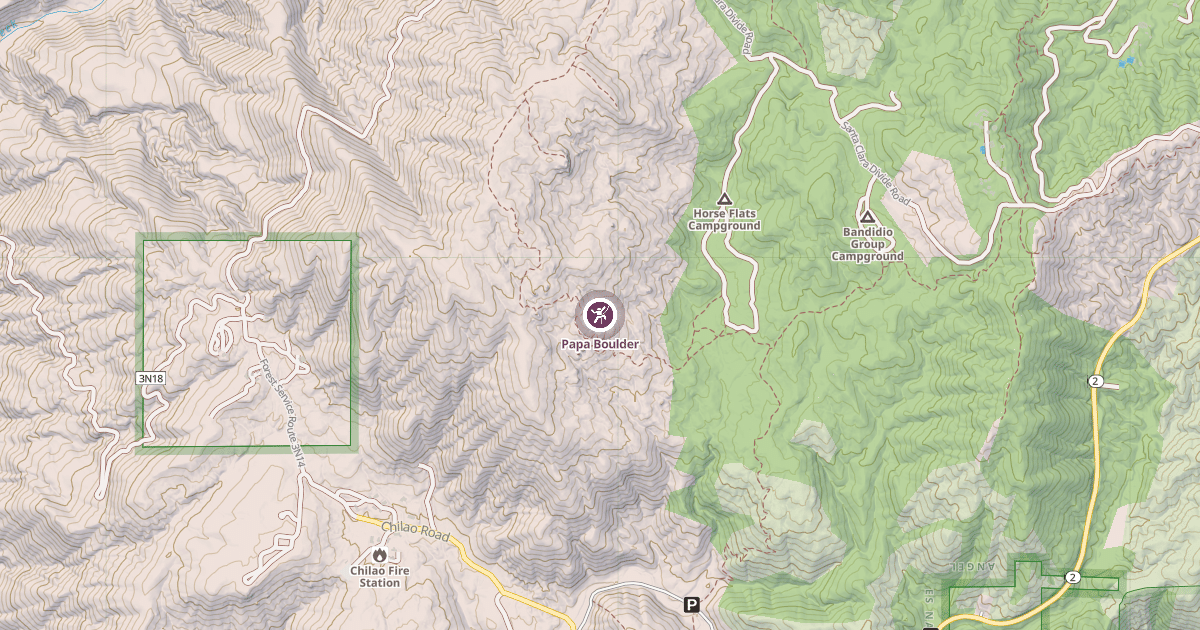 Map preview of Papa Boulder