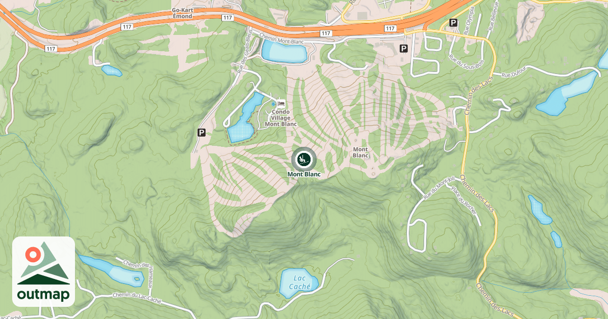 Map of Mont Blanc