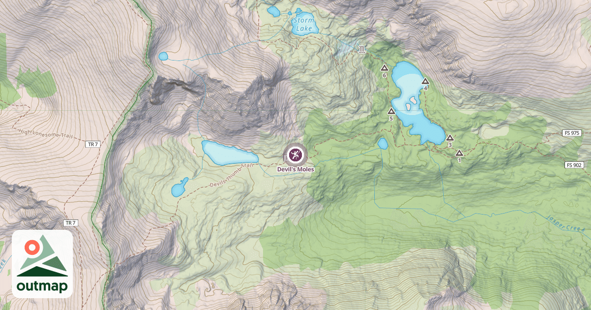 Map of Devil's Moles