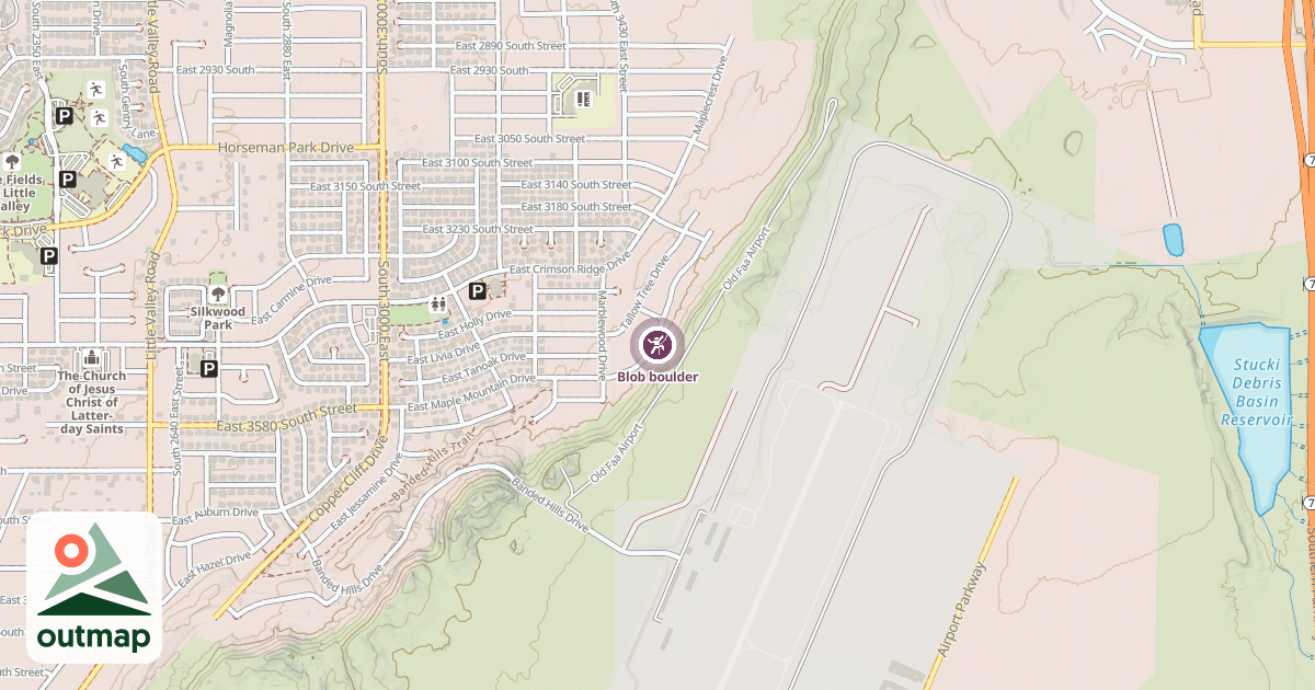 Map of Blob boulder