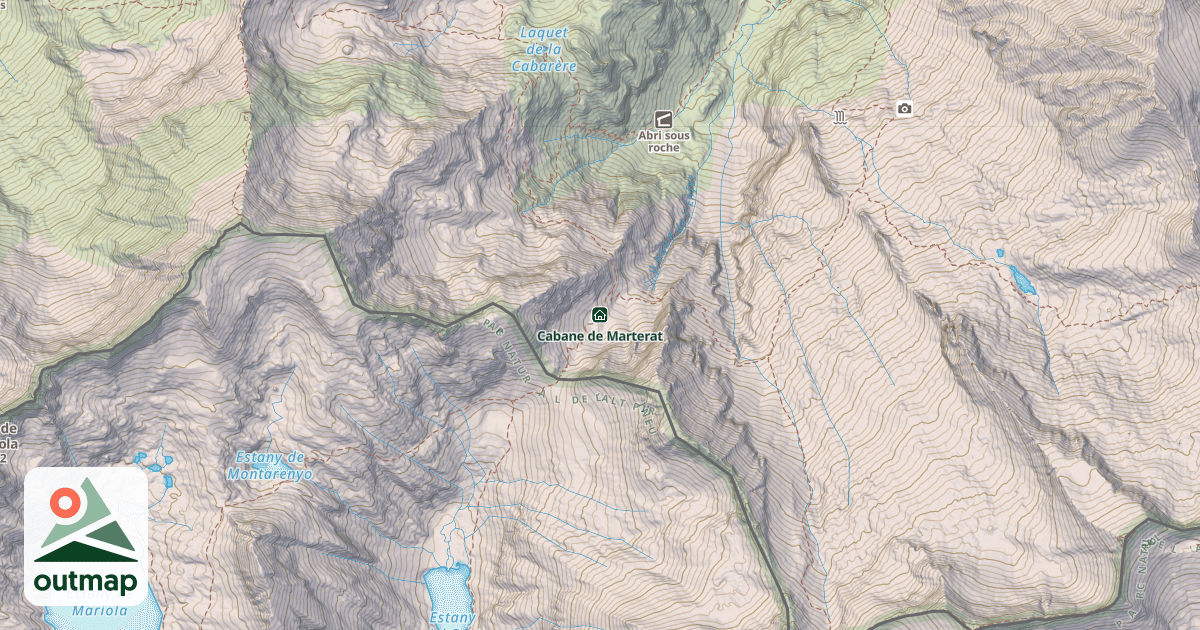 Map of Cabane de Marterat