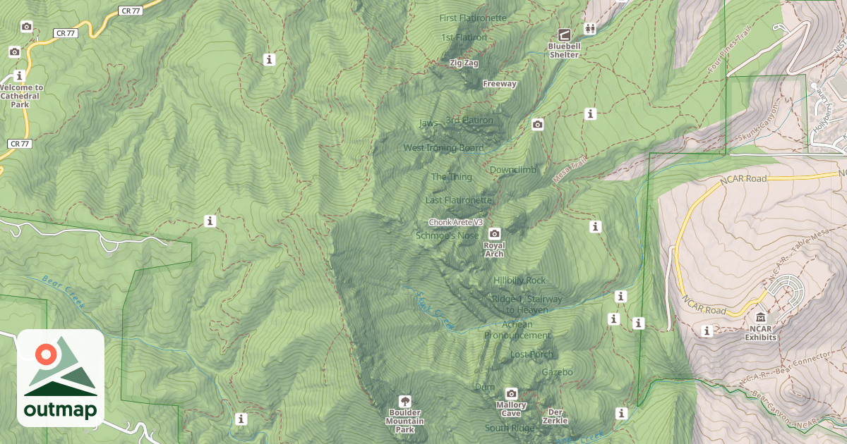 Map of Chonk Arete