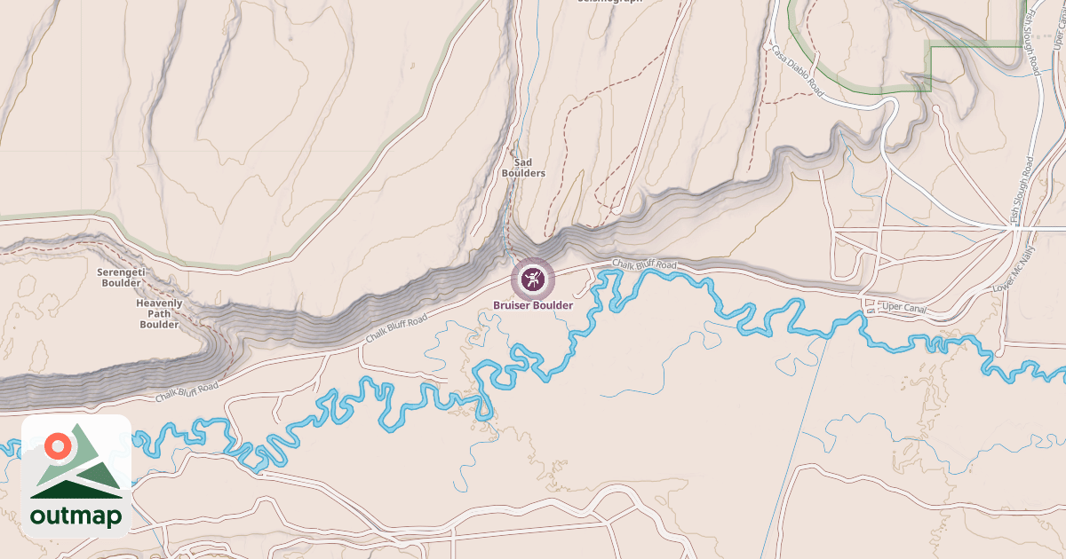 Map of Bruiser Boulder