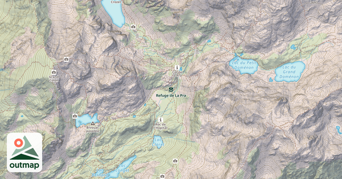 Map of Refuge de La Pra