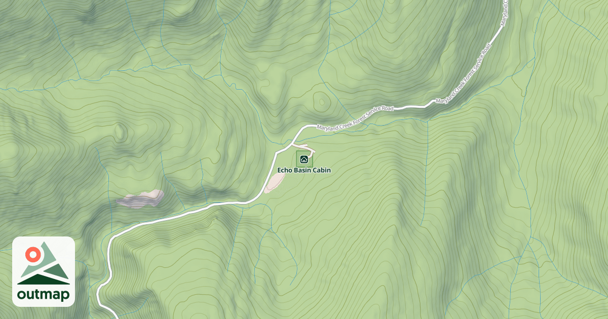 Map of Echo Basin Cabin