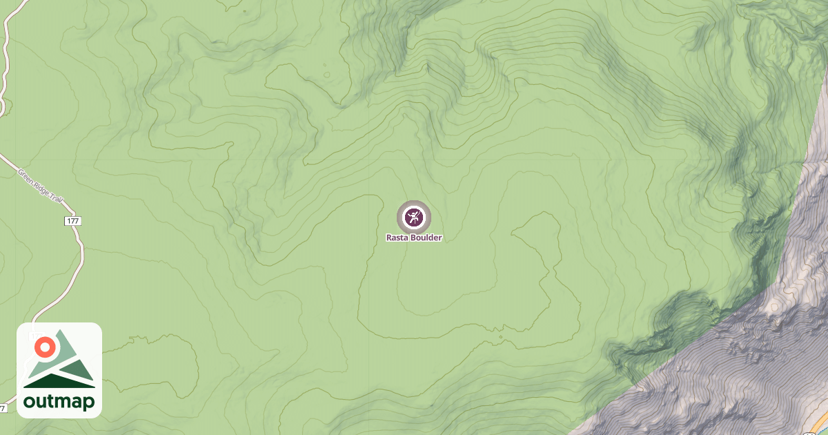 Map of Rasta Boulder