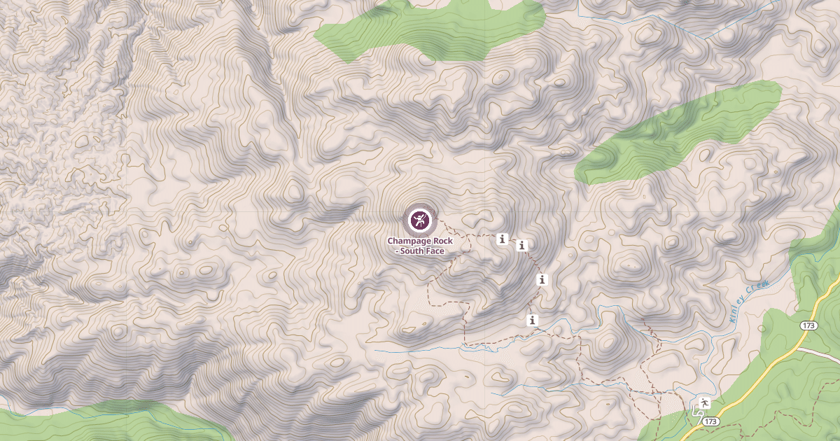 Map preview of Champage Rock - South Face