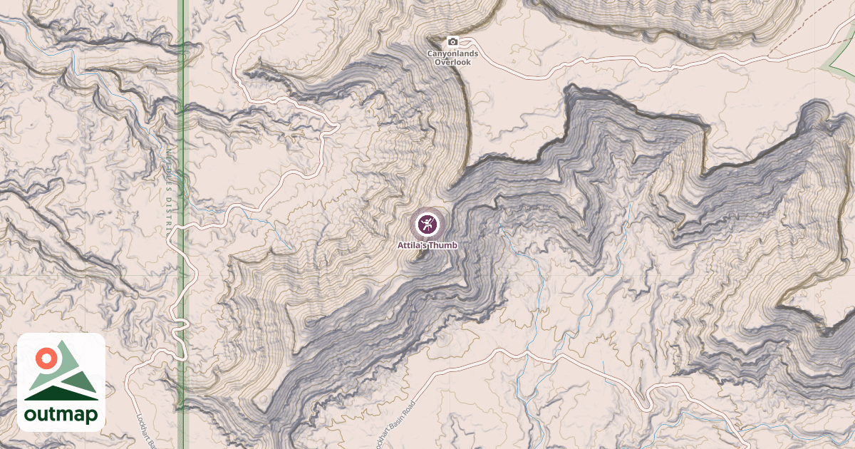 Map of Attila's Thumb