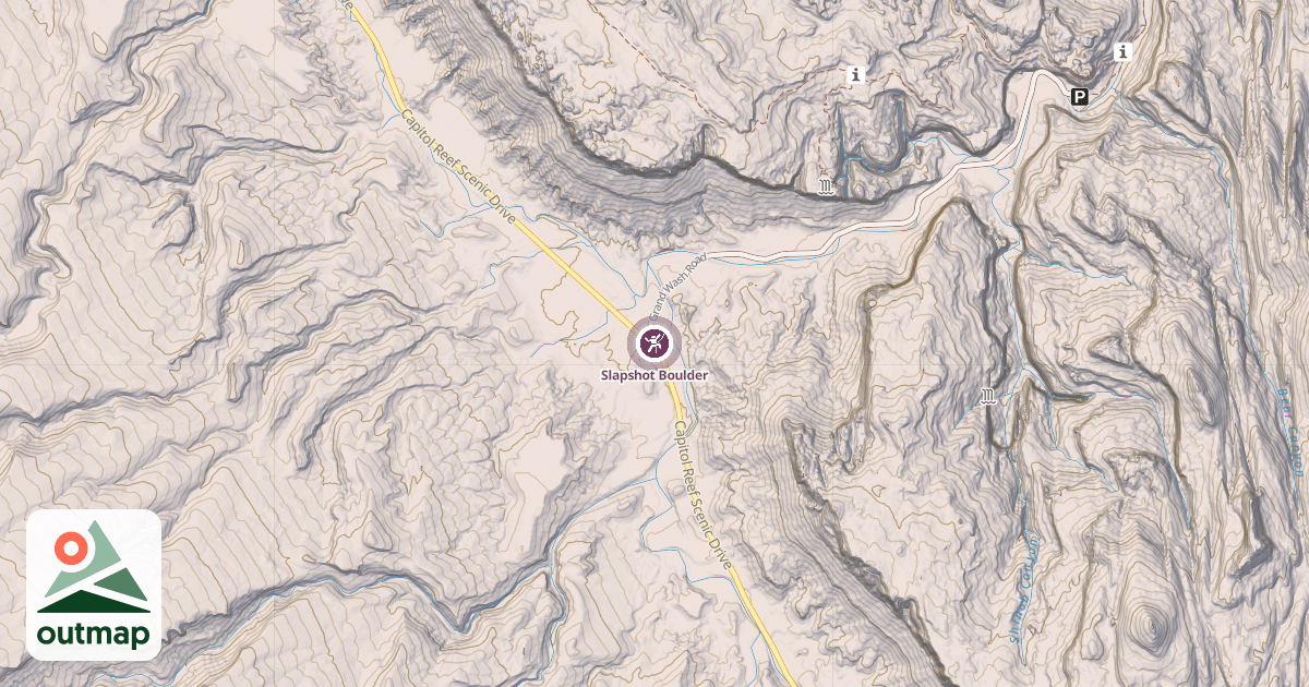 Map of Slapshot Boulder