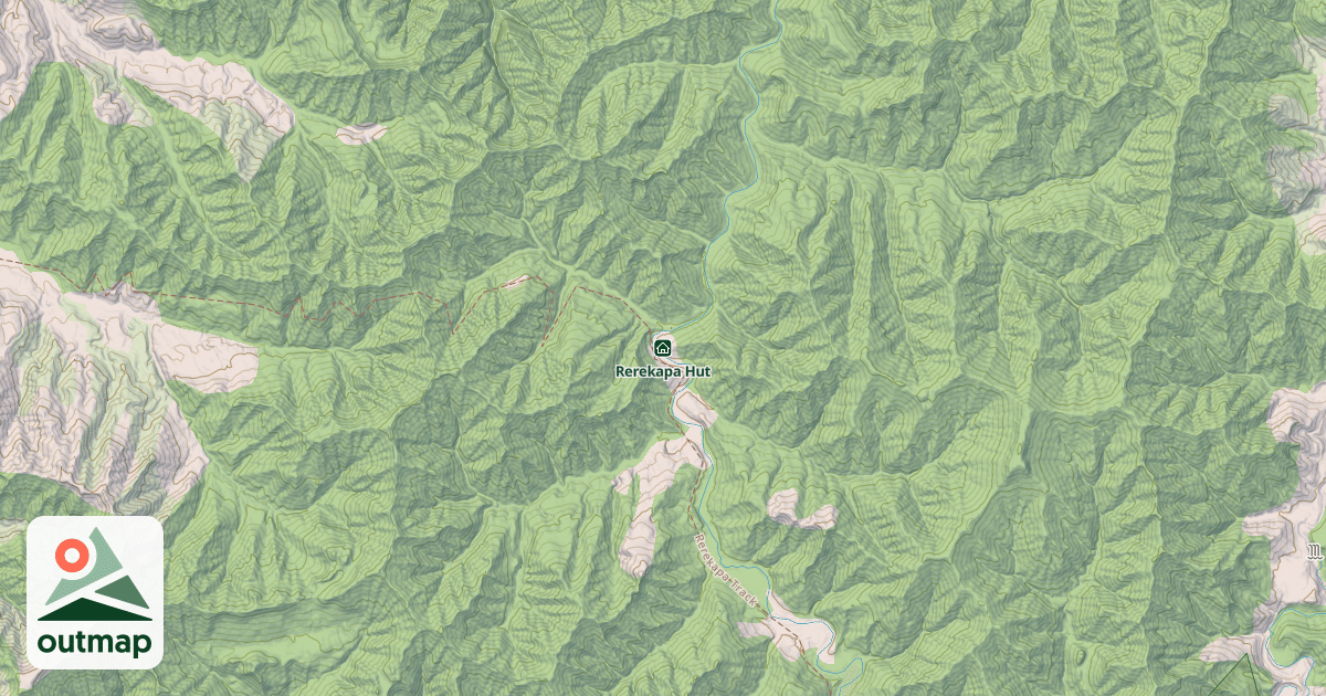 Map of Rerekapa Hut