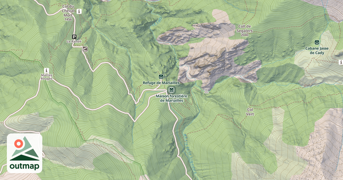 Map of Maison forestière de Mariailles