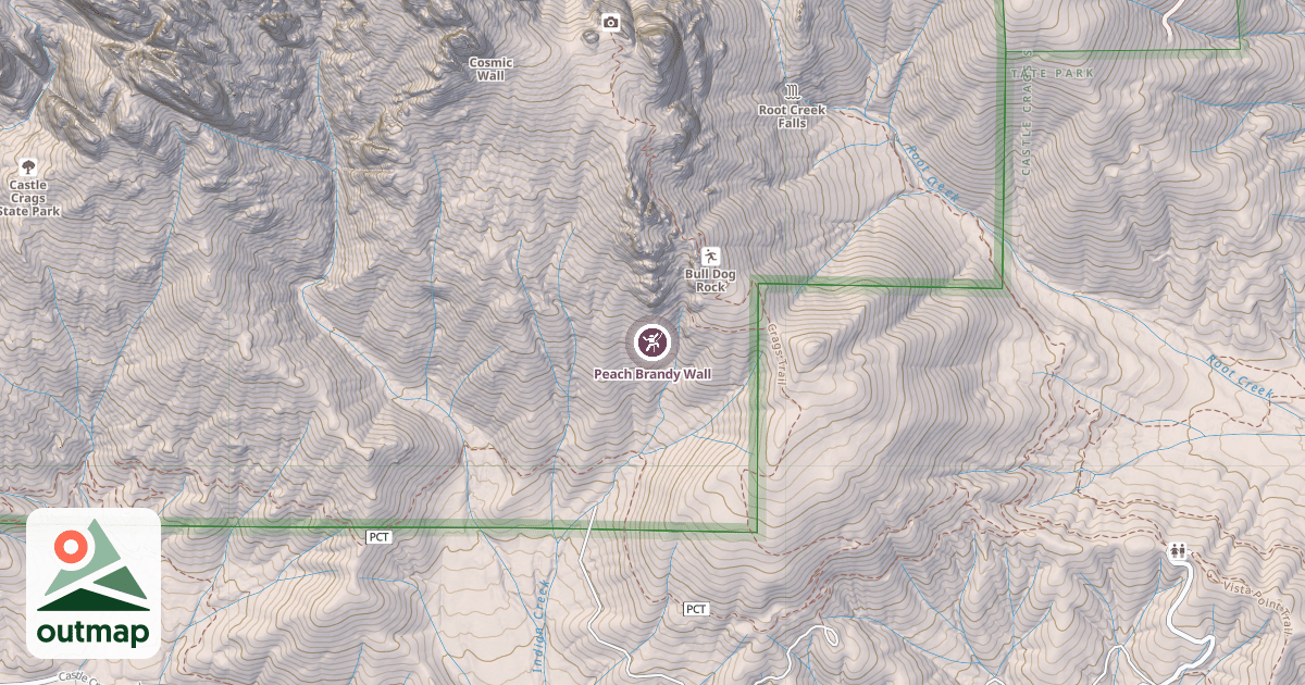 Map of Peach Brandy Wall