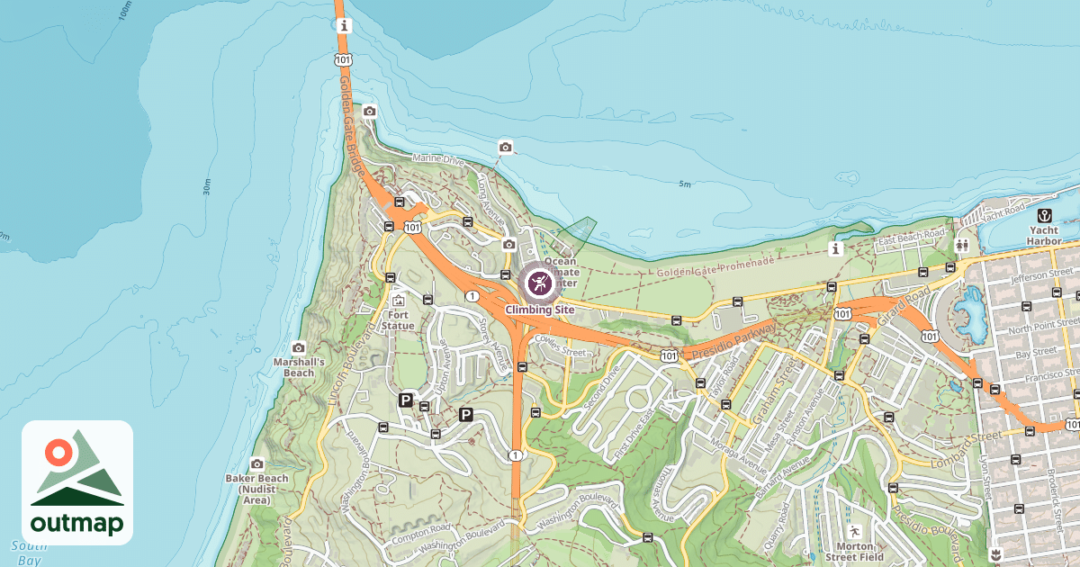 Map of Climbing Site