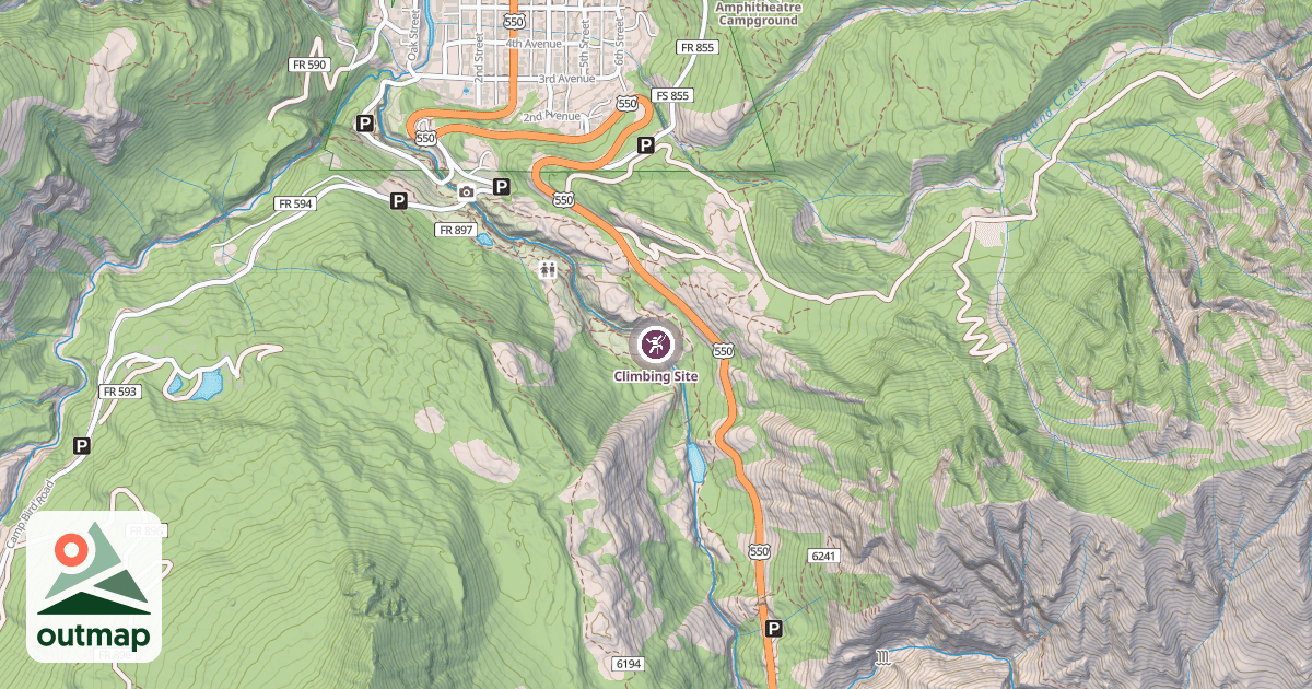 Map of Climbing Site