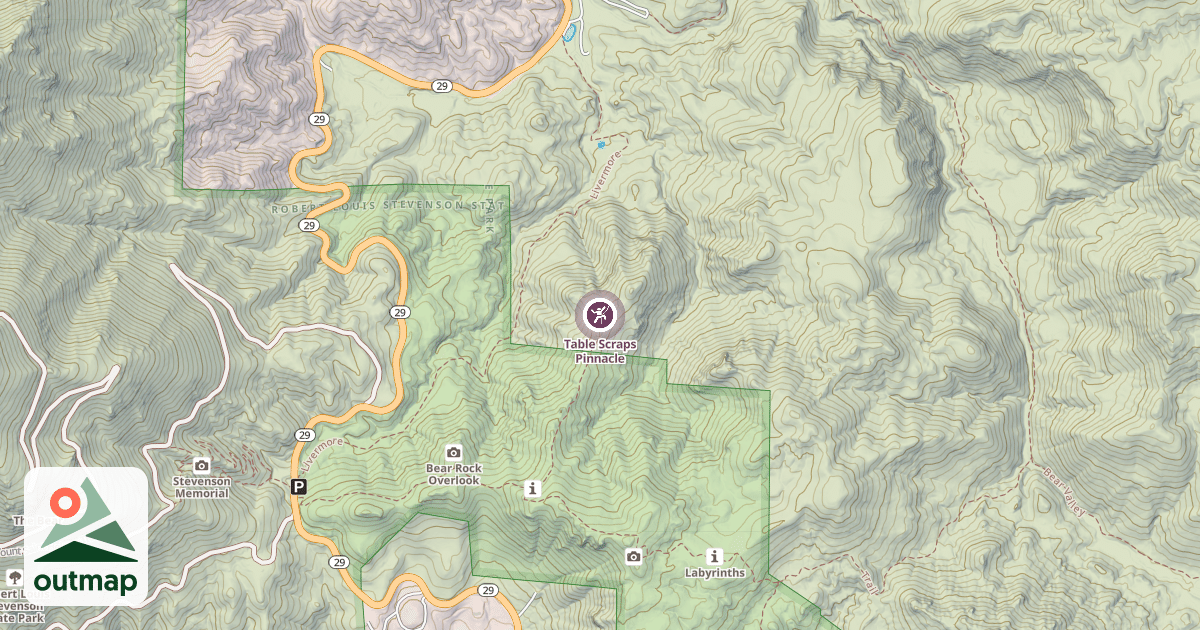 Map of Table Scraps Pinnacle