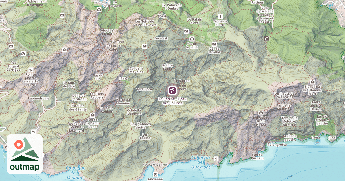 Map of Le Porche - L'eau des Collines