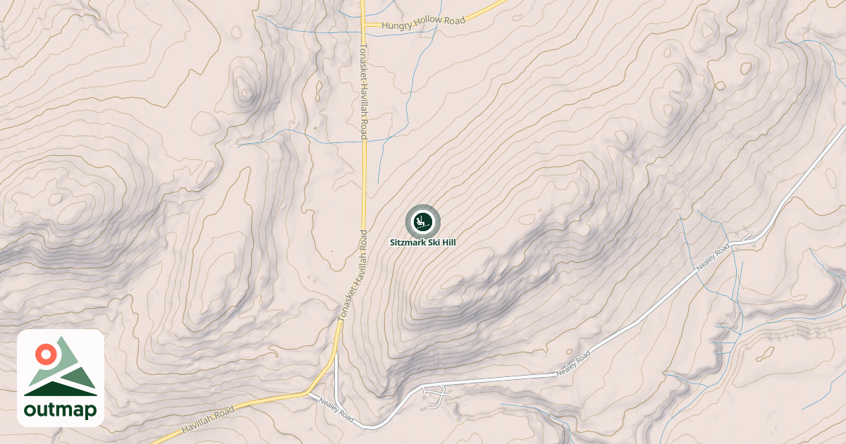 Map of Sitzmark Ski Hill