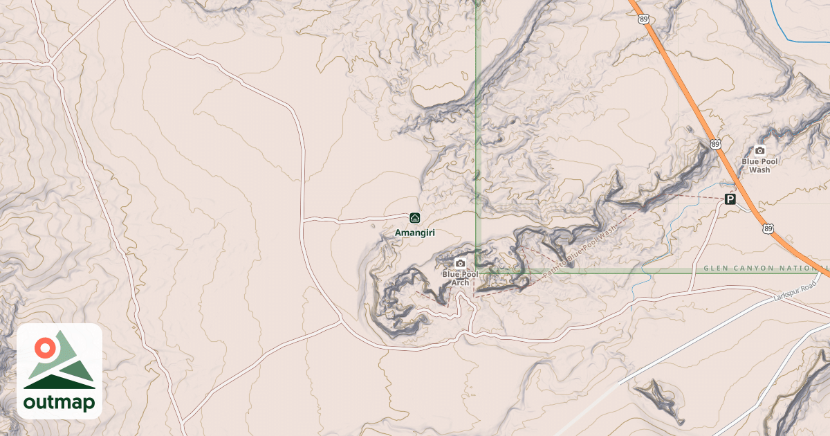 Map of Amangiri