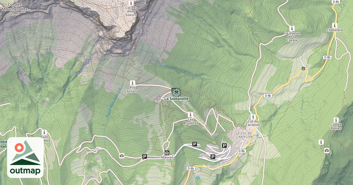 Map of La Soldanelle