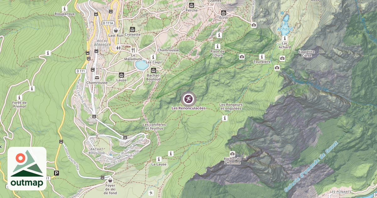 Map of Les Renonculacées