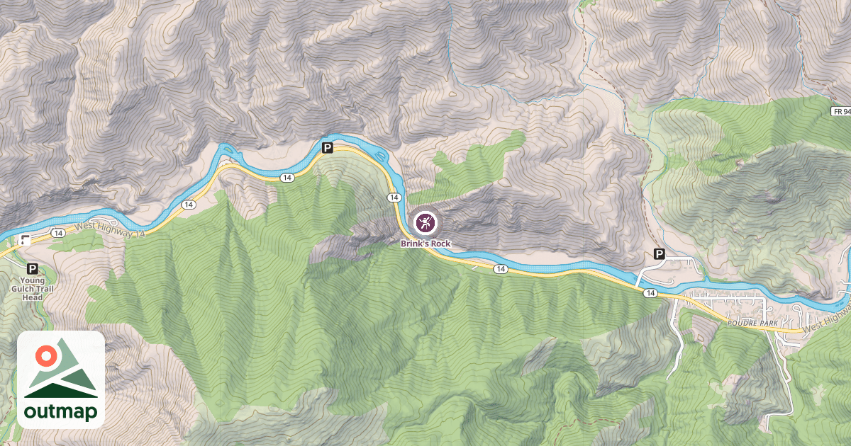 Map of Brink's Rock