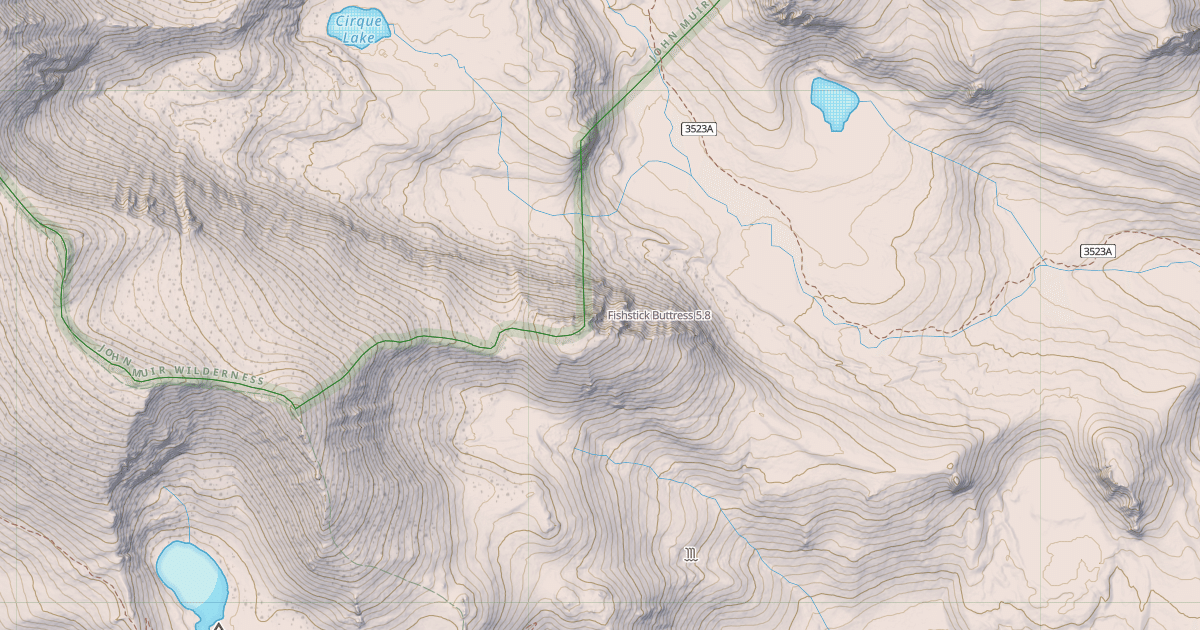 Map preview of Fishstick Buttress
