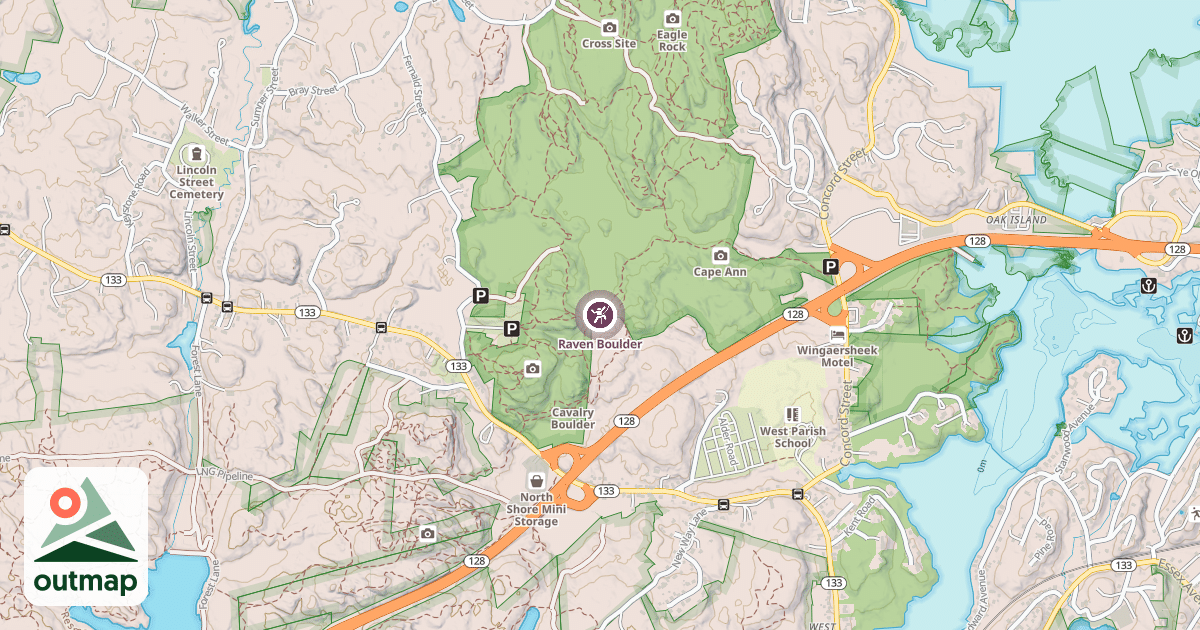 Map of Raven Boulder