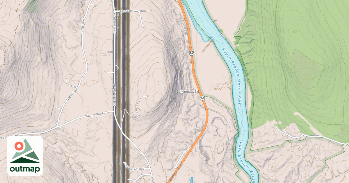 Map of Barkimedes in Waldo