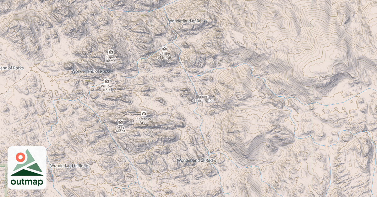 Map of Bighorn Dihedral