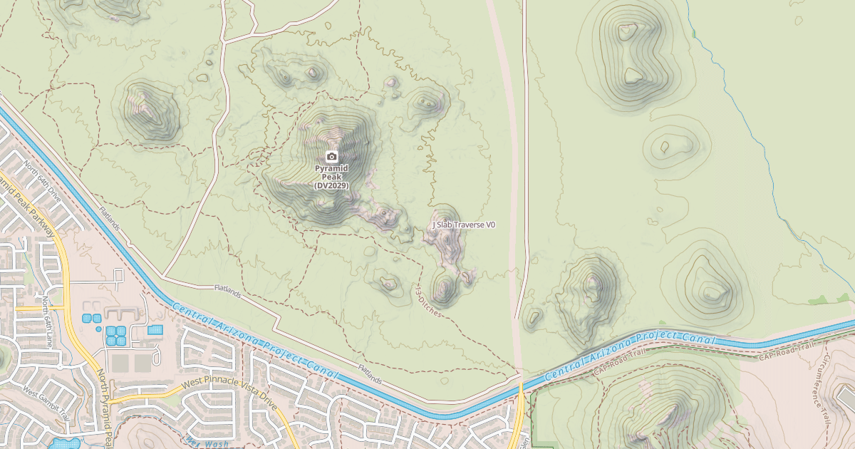Map preview of J Slab Traverse