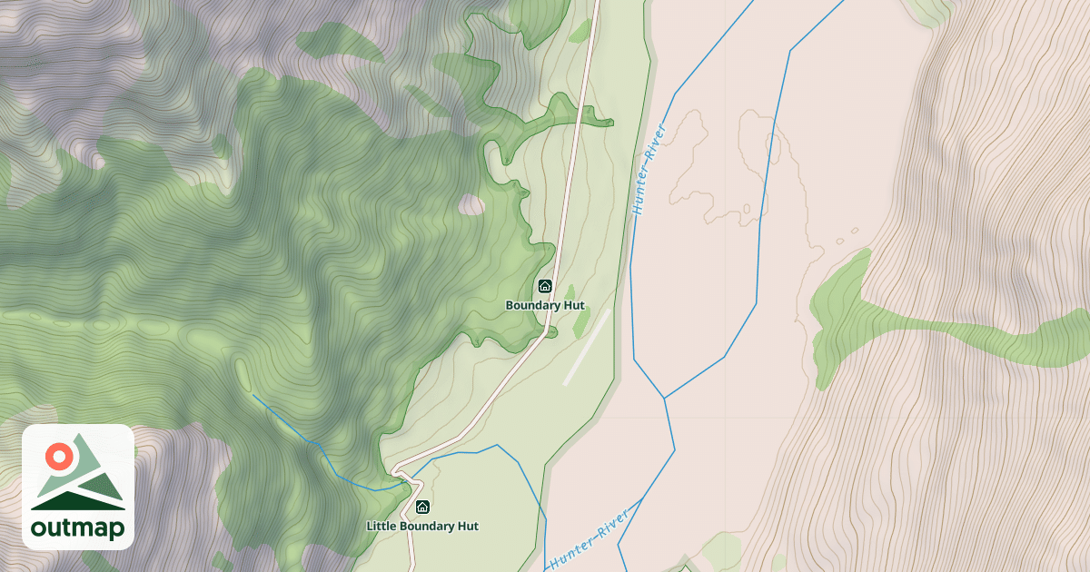 Map of Boundary Hut