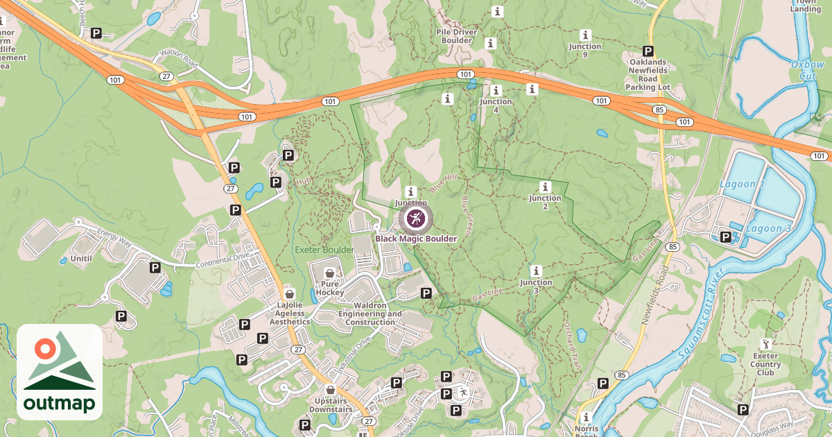 Map of Black Magic Boulder