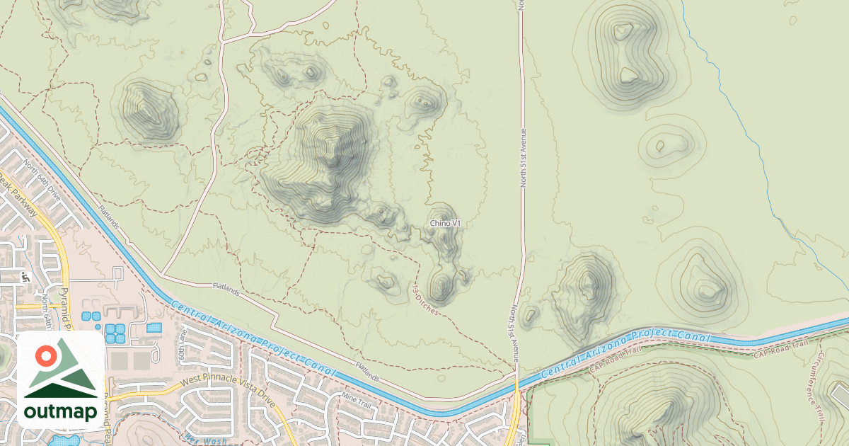 Map of Chino