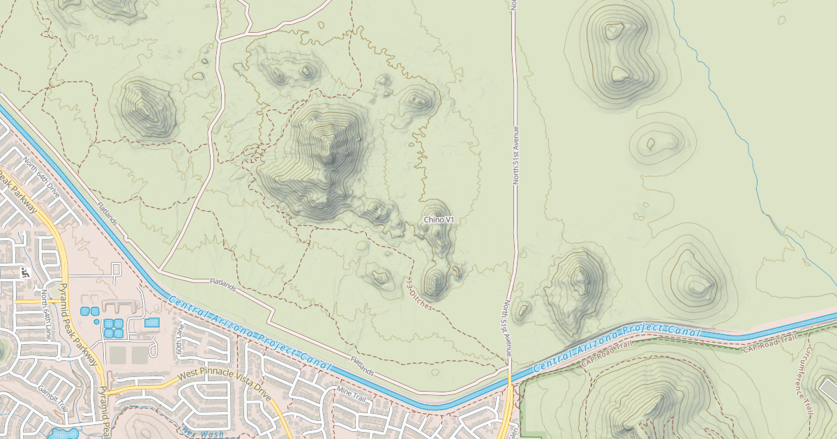 Map preview of Chino