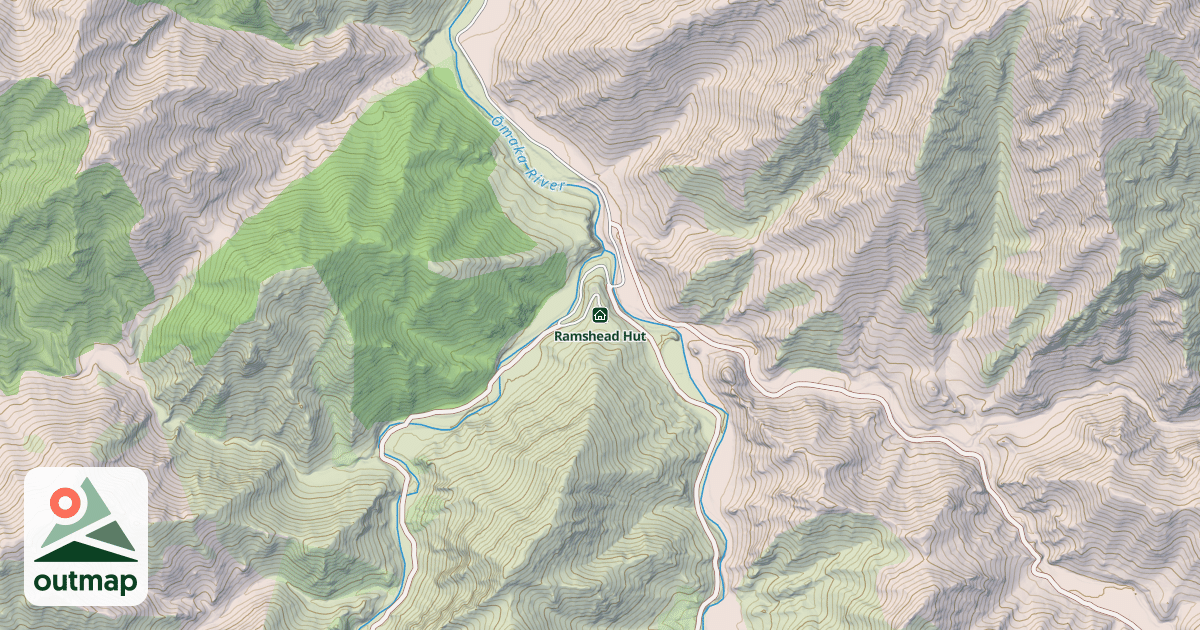 Map of Ramshead Hut