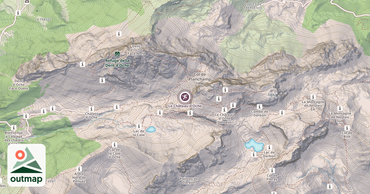 Map of Le Château d'Oche